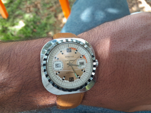 RELOJ PULSERA VINTAGE AVYSTYLE PARIS SUPER DATOMATIC ESFERA RALLY 42 MM - Imagen 13 de 13