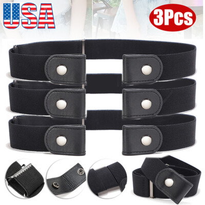 Buckle Free Elastic Belt, Comfortable No Bulge Invisible Stretch Belt Lieonvis No Buckle Stretch Belt Buckle-Free Elastic  main image 3