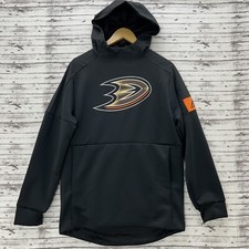 Anaheim Ducks Adidas Hoodie Men's Small Black Pullover Sweatshirt NHL NEW