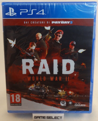 RAID WORLD WAR II dai creatori di PAYDAY 2 SONY PS4 PAL EUR ITA ITALIANO NUOVO - Zdjęcie 1 z 4