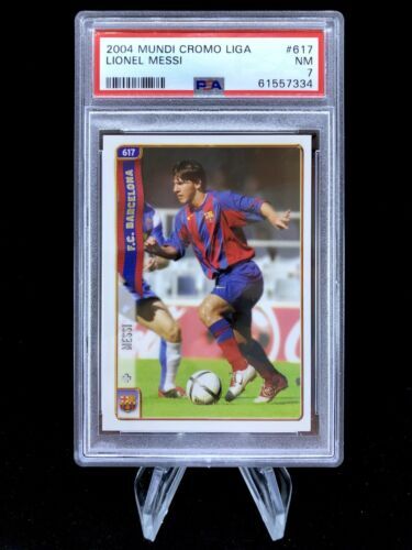 LIONEL MESSI 2008 Mundicromo Las Fichas La Liga #80 Marbled PSA 8