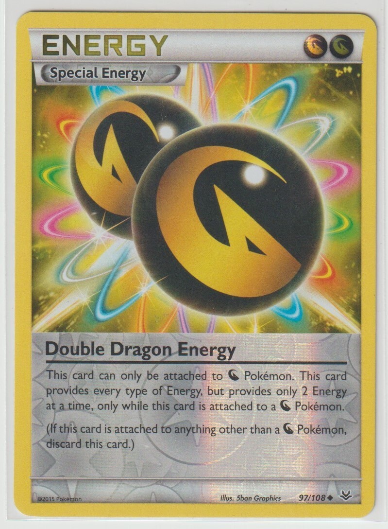 Pokemon XY Roaring Skies Double Dragon Energy 97/108 Uncommon Reverse Holo LP