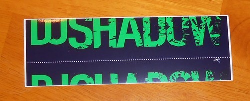 DJ Shadow Bumper Sticker Original Promo 6x2 - 第 1/2 張圖片