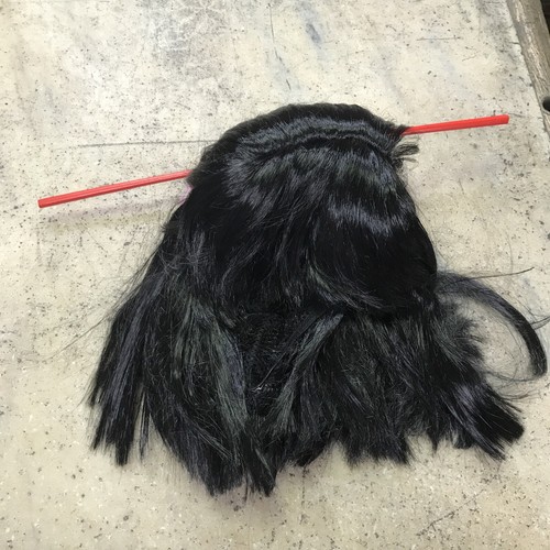Adult China Girl's Wig Geisha With Chopstick - One Size Black Halloween Cosplay - Picture 6 of 7