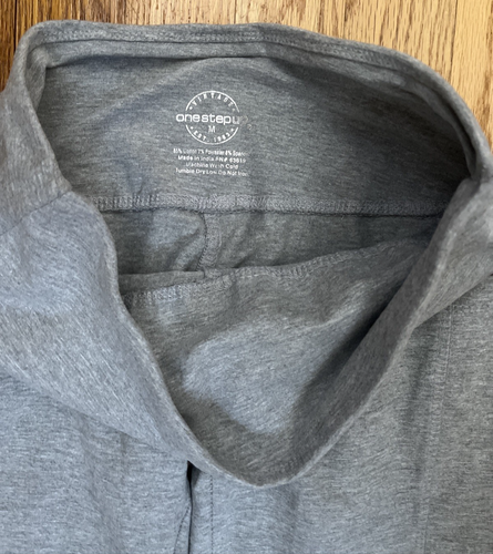 One Step Up Womens Yoga Pants Leggings Pockets Gray size Medium NEW - Picture 5 of 5