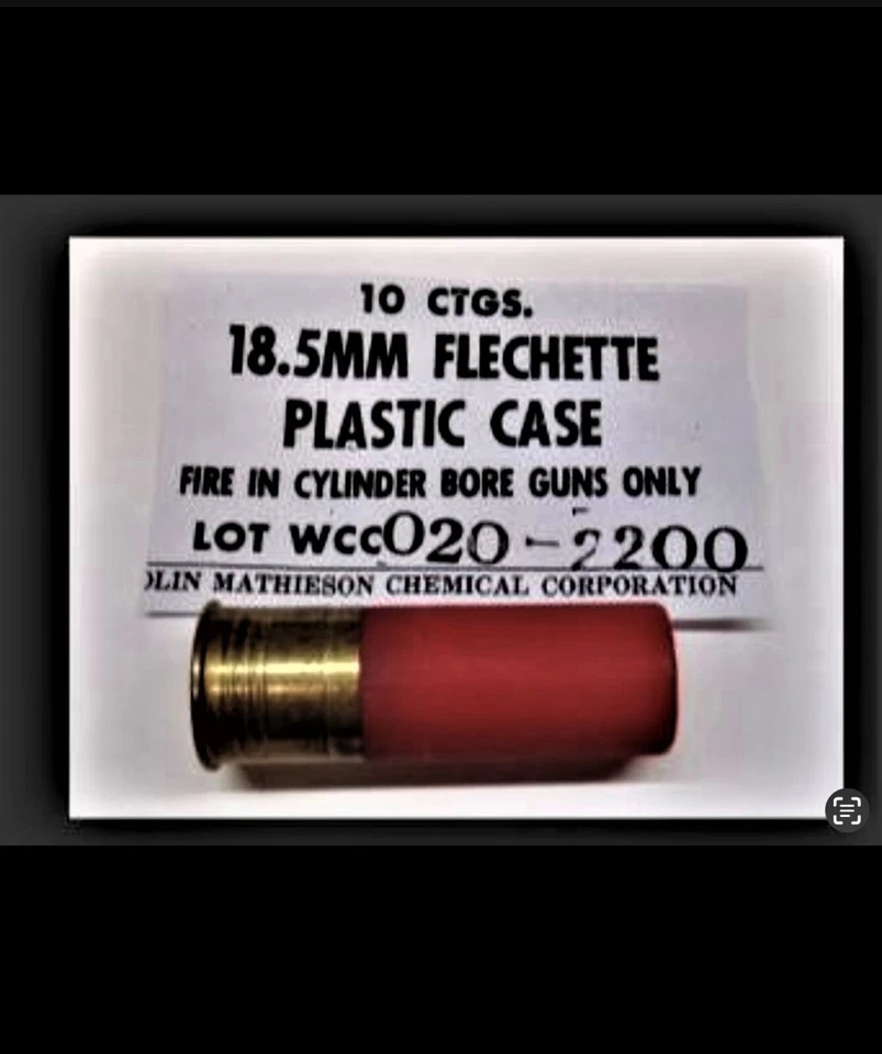 WESTERN CARTRIDGE  VIETNAM ERA  FLECHETTE ROUNDS NEW REPLICA 10 ROUND AMMO BOXES - Image 4 of 4