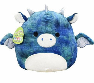 Dominic the Blue Dragon Squishmallow 16â | eBay