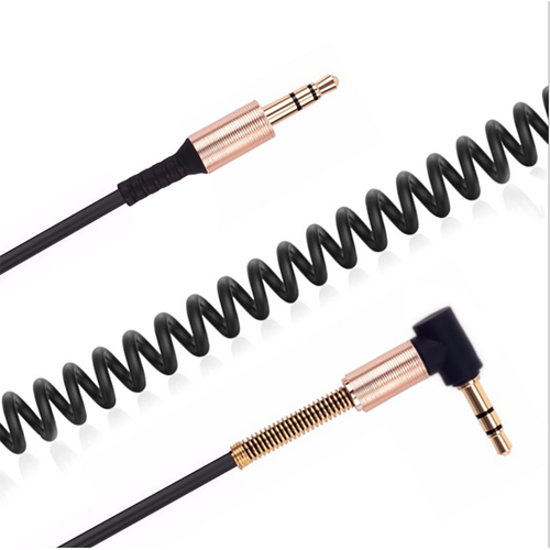 3.5mm Male to Male Aux Cable Cord Right Angle L-Shaped Car Audio Headphone Jack - Picture 5 of 18