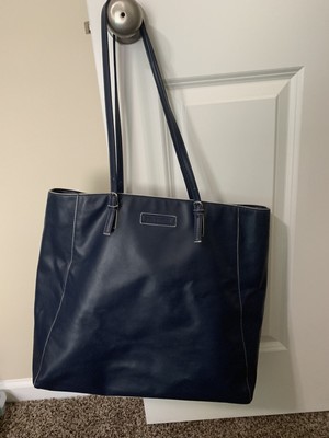 vera bradley blue leather purse