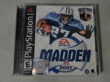 Madden NFL 2001 Sony Playstation One PS1 PSX Game Complete Free Ship