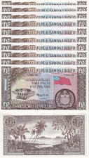 Western Samoa 5 Pounds ND 1963/2020 P 15CS UNC LOT 10 PCS