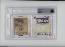 Muddy Ruel 2020 Historic Autographs 1/1 Cut Signature Auto 1940 Playball HA BAS