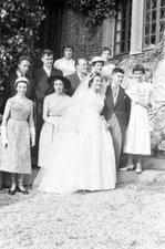 Close-up of Rene Coty the marriage of his granddaughter France on - Old Photo 28