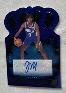 2020-21 Panini Crown Royale - Rookie Crown Autographs Blue Tyrese Maxey /75 RC