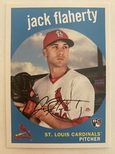 2018 Topps Archives JACK FLAHERTY RC Rookie Card #4 St. Louis Cardinals. rookie card picture