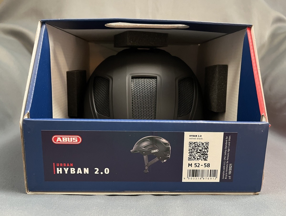 ABUS Hyban 2.0 LED Helmet - Medium - Signal Black ABUS Hyban 2.0 LED Helmet - Medium - Signal Black