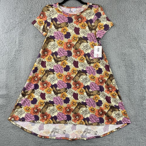 LuLaRoe Dress Size Small Hi-Low Short Sleeve Stretch Comfort Western Cowgirl Fun - Picture 7 of 18