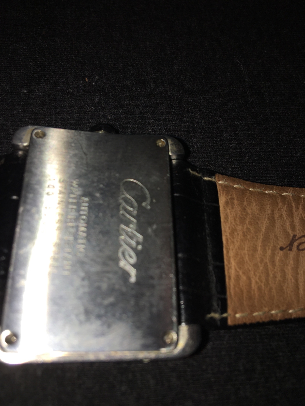 Cartier leather watch 2512 image