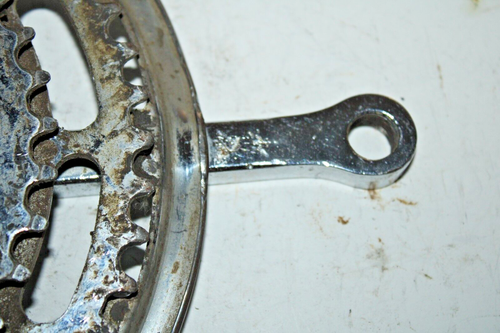 Vintage M11 Crank Arm Cotter Pin 165mm BCD124 5 Bolt 52/40T Touring USA Shipper - Picture 10 of 18