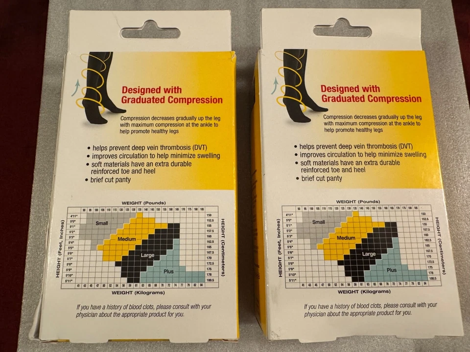 *Read* 2x FUTURO Plus Size Firm Compression Pantyhose 20-30 mmHg SHIPS FAST - Image 3 of 4