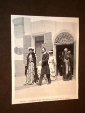 Treviso in 1903 Queen Helena visits the house of chroniclers