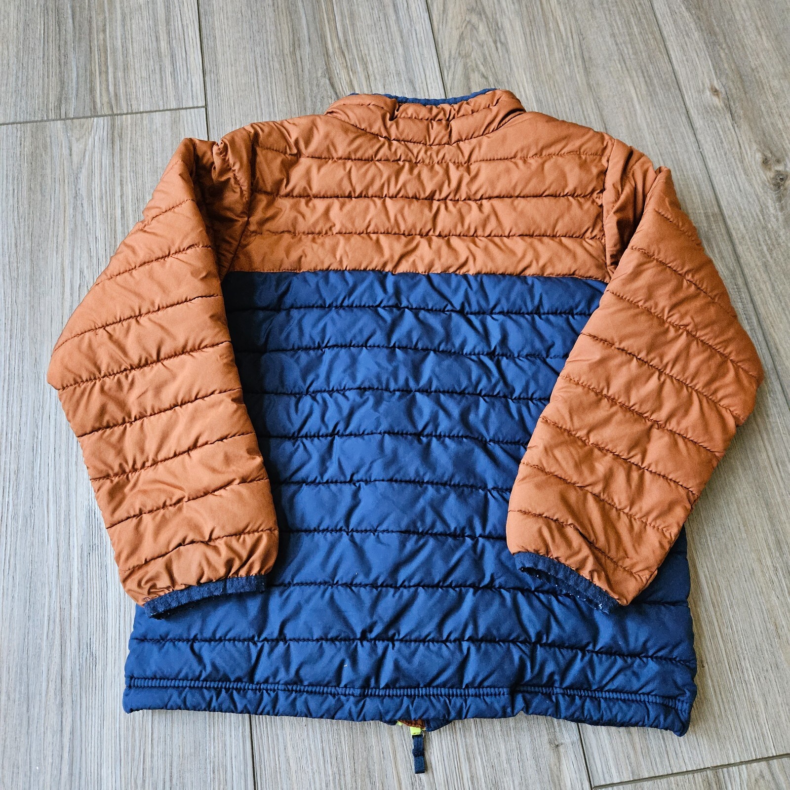 Columbia Boys' Youth Powder Lite Jacket Size Medium Blue and Orange image 3