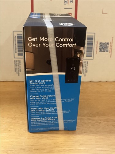 Termostato inteligente Wi-Fi programable Cync by GE con pantalla táctil - TOTALMENTE NUEVO - Imagen 3 de 6