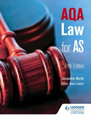 AQA Law for AS By Jacqueline Martin, Denis Lancer