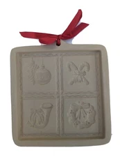 Brown Bag Cookie Art Hill Design 1997 Christmas Cut-Apart 5x5 Inches jul23