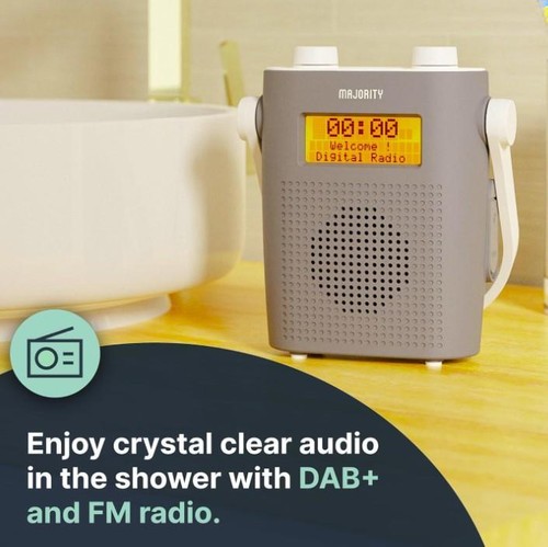 Waterproof DAB Radio with Bluetooth | Portable IPX5 Shower DAB - Picture 5 of 7