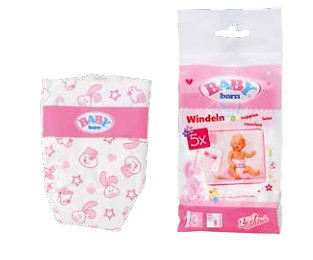 Mga – Zapf Pannolini Per Bambole 5 Pz