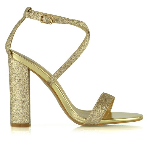 Sandalias al tobillo con correa cruzada de punta abierta para mujer talla 3-8 - Imagen 13 de 37