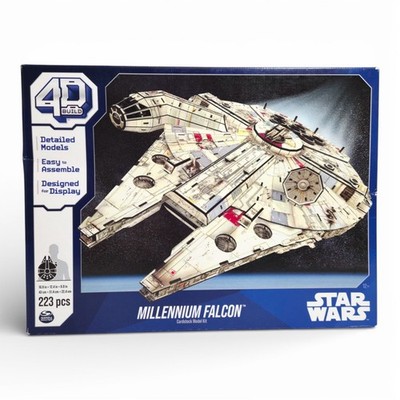 4D Build Star Wars Millennium Falcon 3D Model Kit, 223 Pieces [DAMAGED BOX]