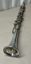 Vintage Pedler Hoosier Metal Clarinet Elkhart Ind Restore Or Art FREE SHIPPING