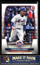 Francisco Lindor 2023 Bowman #81 New York Mets Baseball