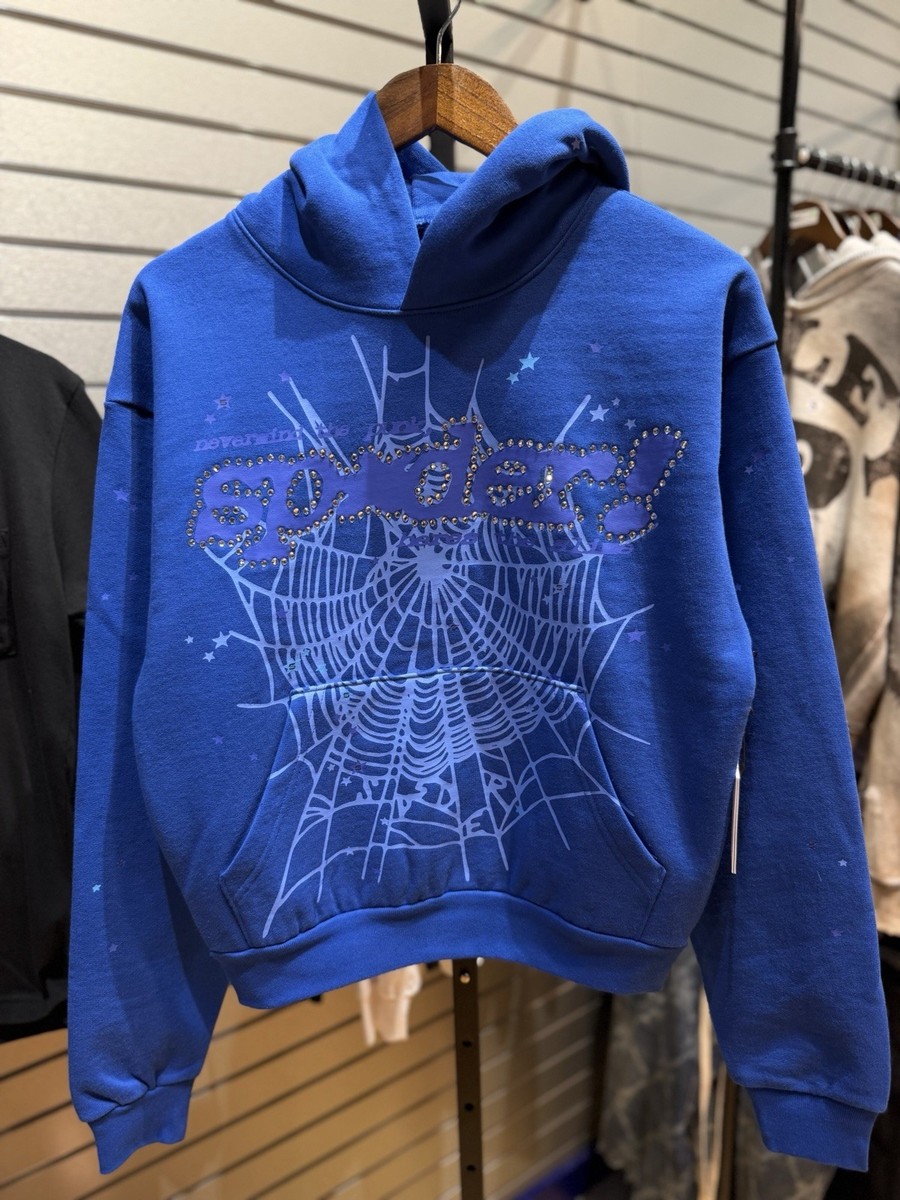 Sp5der Stone Hoodie Size (XS) 2026 100% Authentic Blue VVS | eBay Sp5der Stone Hoodie Size (XS) 2026 100% Authentic Blue VVS | eBay
