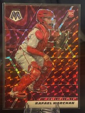 2021 Panini Mosaic Baseball Rafael Marchan-#236 RC Reactive Red Prizm. PHI