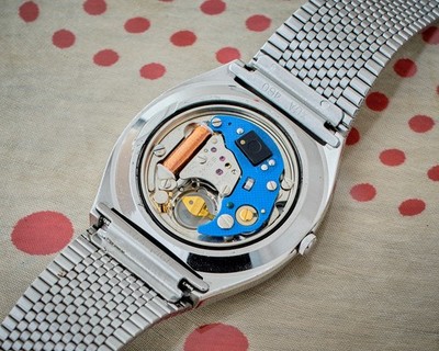 Seiko Quartz Blue Waffle Dial 4122-8000 JDM from 1976, Serviced | eBay