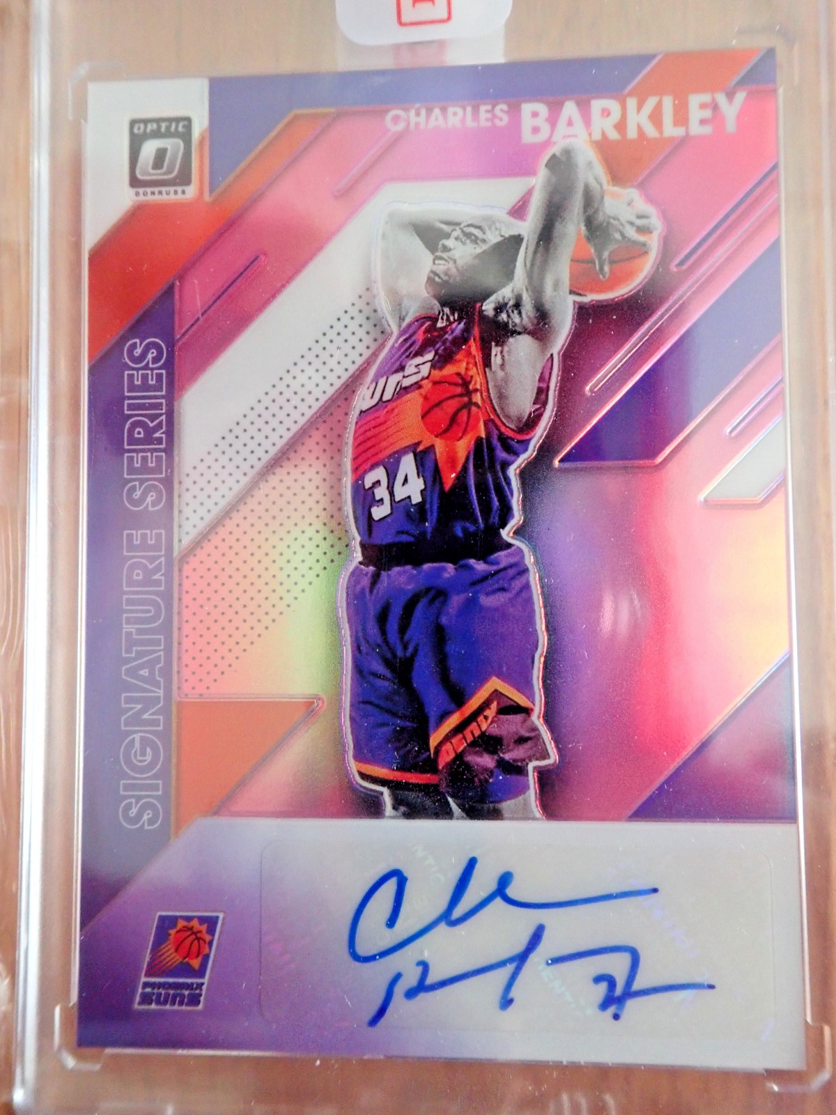 19/20 Panini Donruss Optic Signature Series Charles Barkley Auto #ed to 25