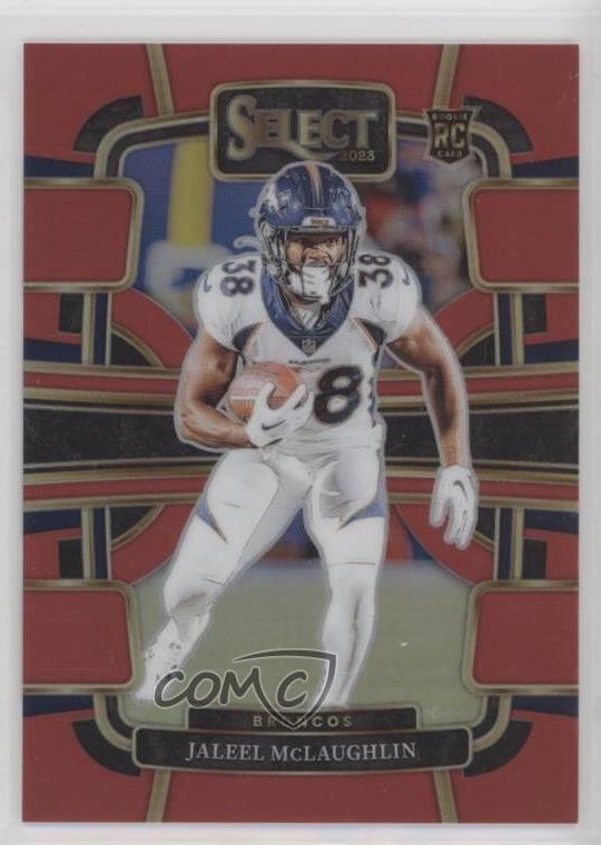 2023 Panini Select Concourse Red Prizm /99 Jaleel McLaughlin #32 Rookie RC