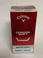 Callaway Chrome Soft Golf Balls 1 White,1 Triple Track 2 Ball Pack 2022 NEW