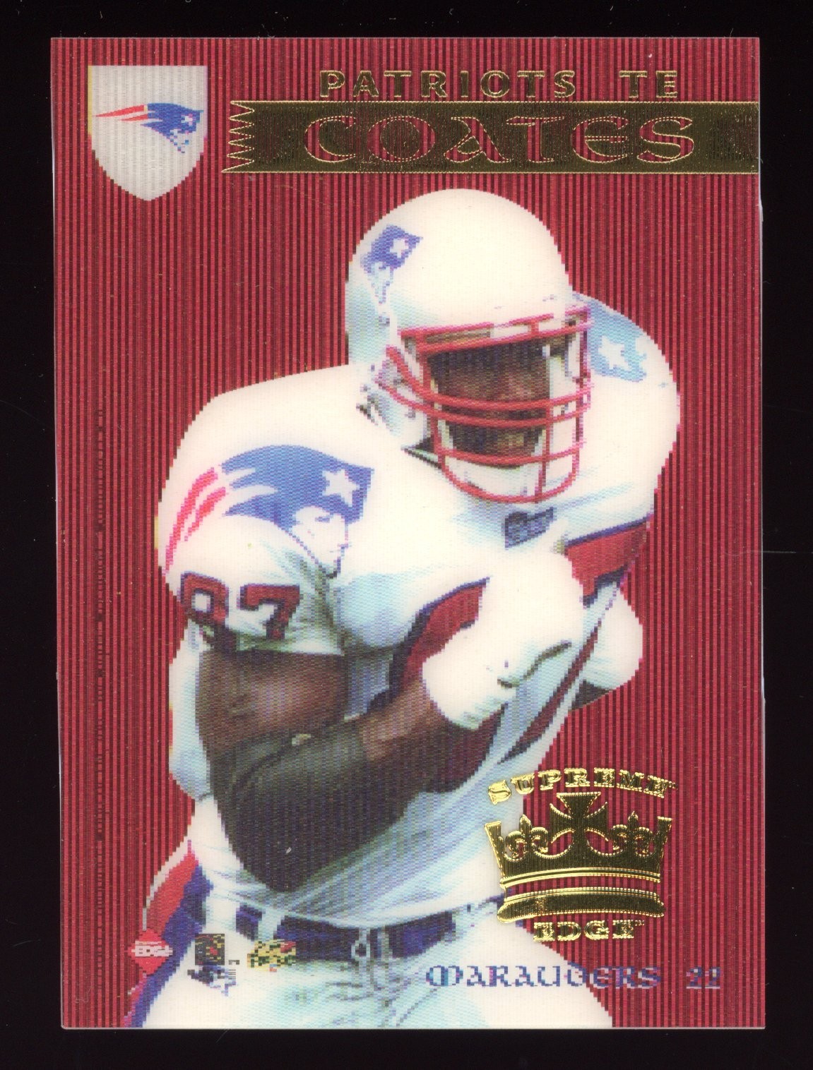 1997 Collectors Edge Ben Coates/Chris Warren Excalibur Murauders Supreme 46/50