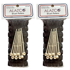 16 Pc Vintage Style Hair Roller Mini Small Brush Rollers Mesh Curlers Bristles 2