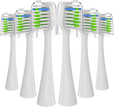 Replacement Toothbrush Heads Compatible with Water Flosser WP-861 6 Count