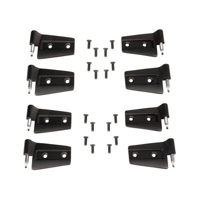 Rugged Ridge 11202.32 8PC Black Door Hinge Kit for 07-18 Jeep Wrangler JK 4DR