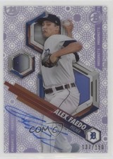 2018 Bowman High Tek Prospects Purple Rainbow Diffractor Alex Faedo Auto 0a1