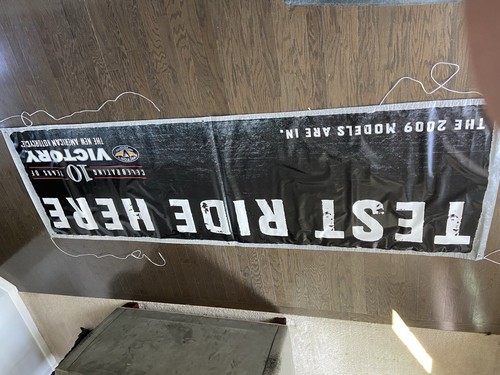 2009 Victory Dealers Banner 118x36" TEST RIDE HERE Celebrating 10 Years - Bild 5 von 5