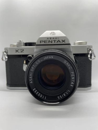 ASAHI PENTAX K2 35mm Film SLR Camera with SMC PENTAX 55mm f1.8 Lens