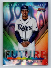 2021 Bowman's Best Carlos Colmenarez Bowman Future Vibrance Lava Refractor #/50