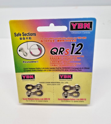 2 Paar 12-fach Glieder, Quick Link für Shimano/ Campagnolo/KMC/YBN Ketten